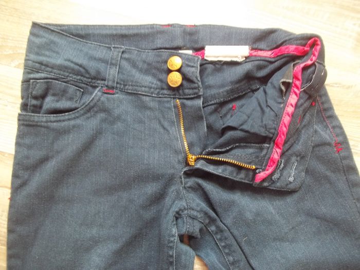 Jean bootcut bleu marine Caprice de Fille 10 ans - photo numéro 3