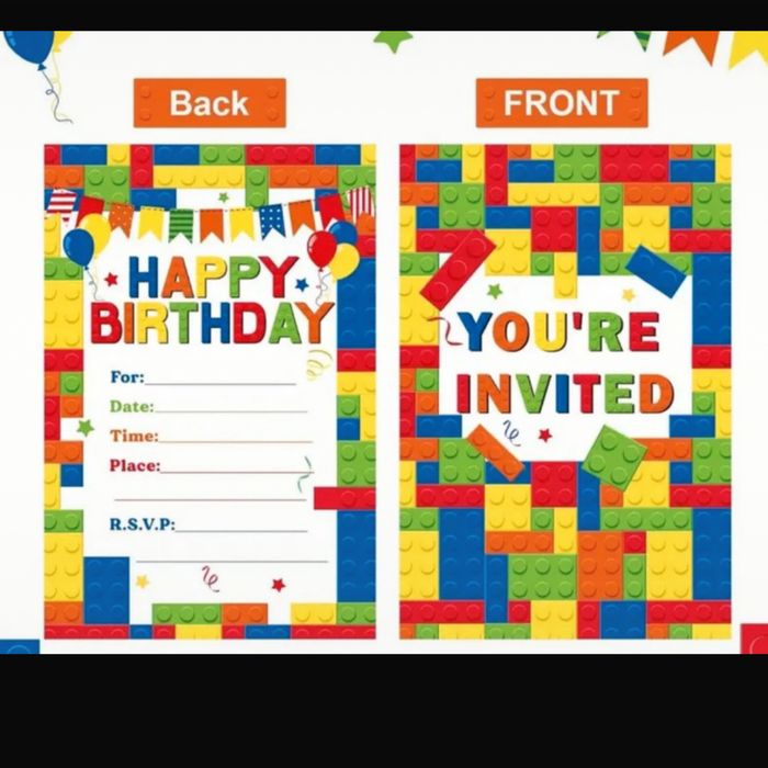 Invitations lego