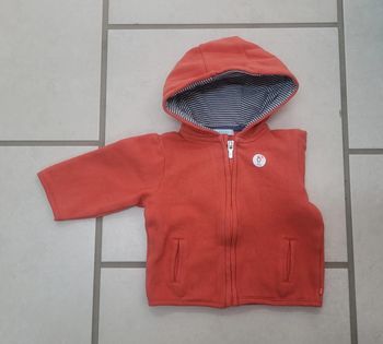 Gilet zippé 12 mois