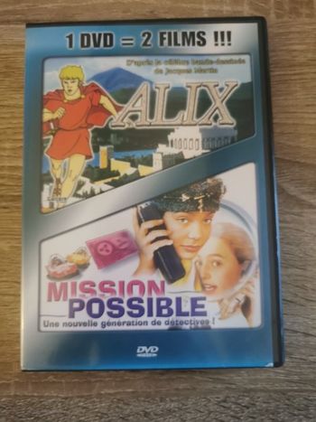 DVD 2 en 1, Alix d'après la célèbre bande dessinée de Jack Martin, et mission possible