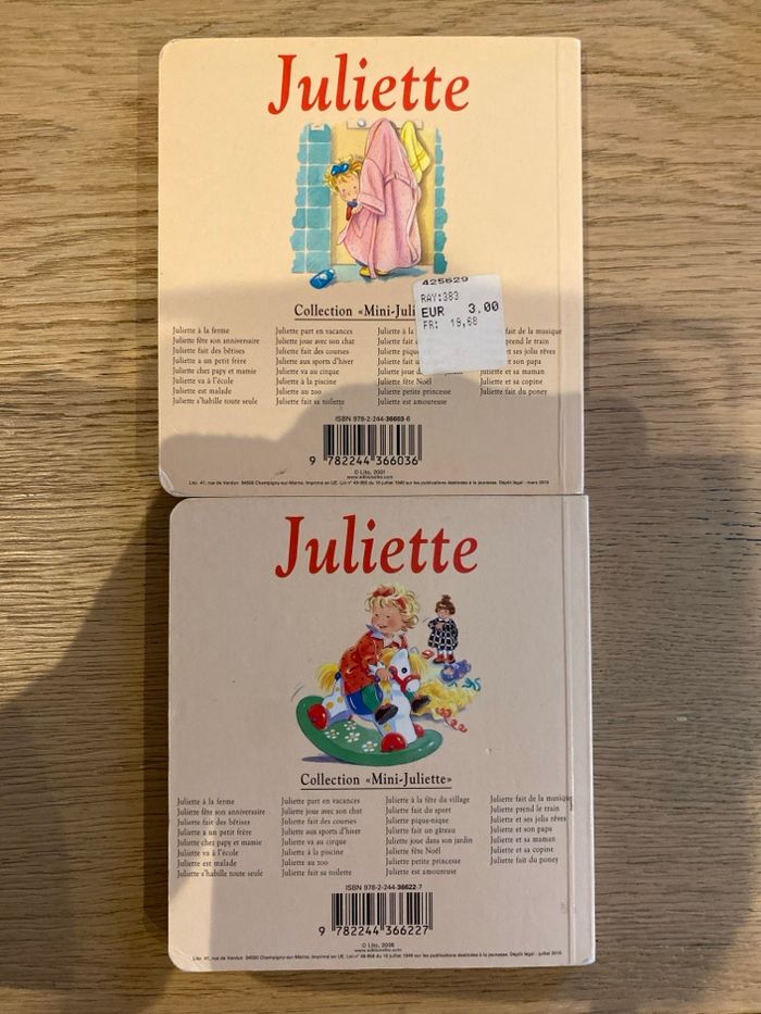 Petits livres  Collection Juliette - photo numéro 2