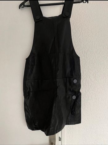 Robe similicuir noire