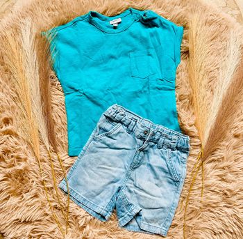 T-shirt + short en jean