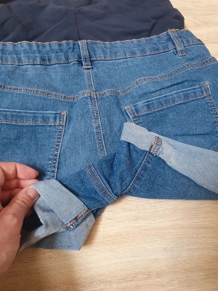 🌸 Short en jean 🌸 maternité grossesse 🌸 taille M/38 🌸 - photo numéro 6