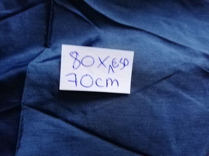 Tissu bleu 80x70cm - photo numéro 2