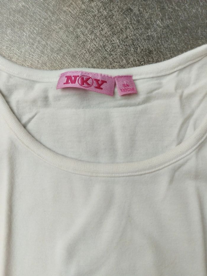 Lot de 2 débardeurs 5 ans fille blanc - photo numéro 7