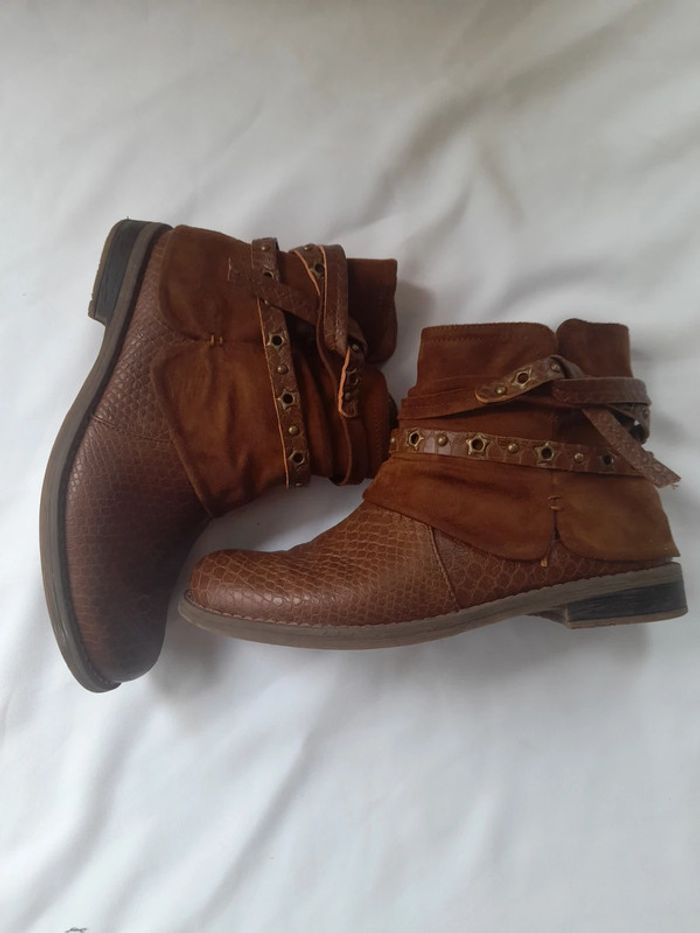 Boots 👢 marron taille 40 - photo numéro 3
