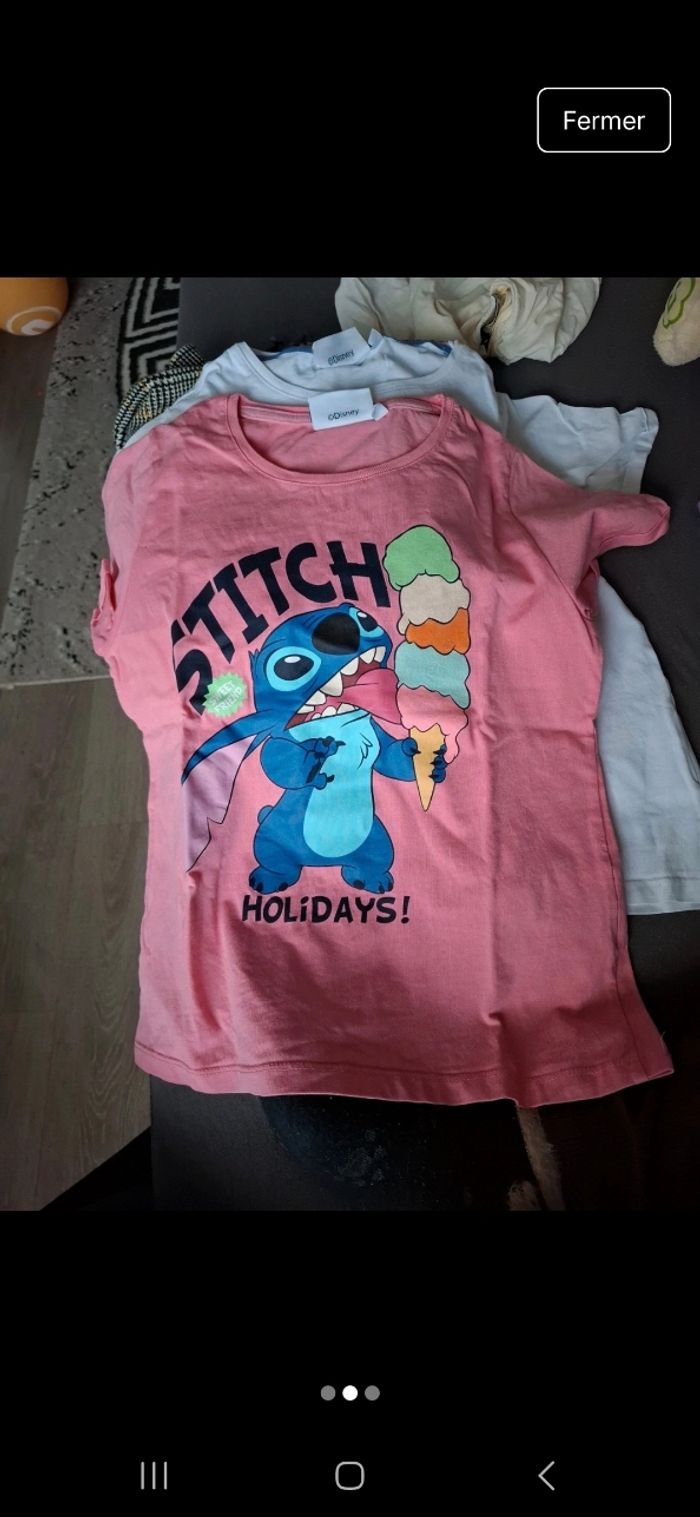 Lot tee shirt fille - photo numéro 2