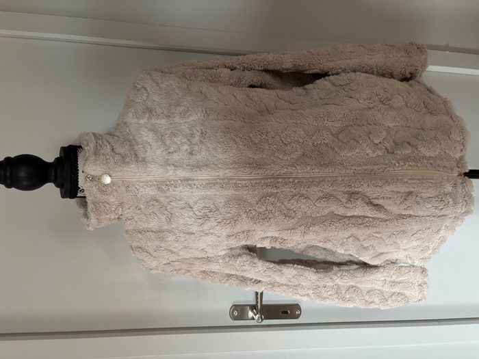 Veste cocoon beige/grise taille S - photo numéro 2