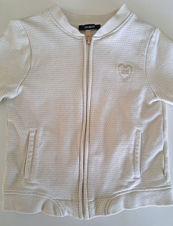 Sweat zippé fille 3 ans TTBE - photo numéro 5
