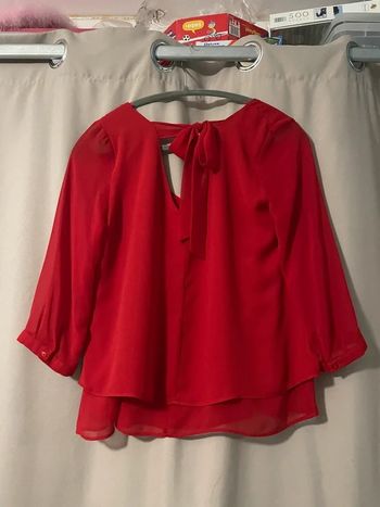 Blouse légère rouge