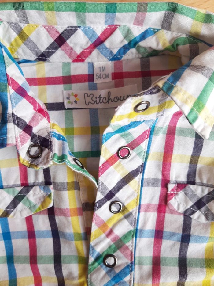 Chemise manches courtes 1 mois - photo numéro 2
