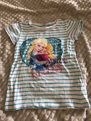 T-shirt reine des neiges Disney 5-6ans