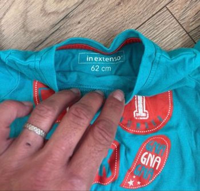 Tee-shirt manches longues garçon In Extenso 3 mois – Excellent état 🌟 - photo numéro 2