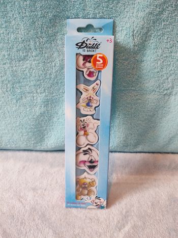 Lot de 5 gommes 3D 🐭 Diddl is back