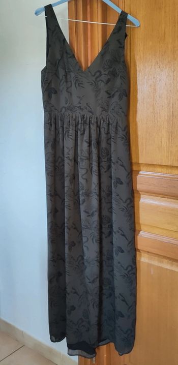 Robe longue en voile imprimé jungle IKKS