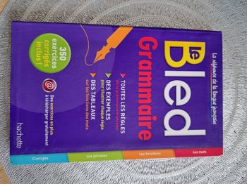 Livres scolaire bled grammaire 