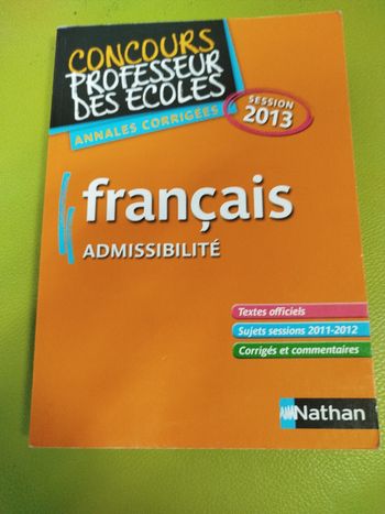 Concours professeur des écoles français admissibilité