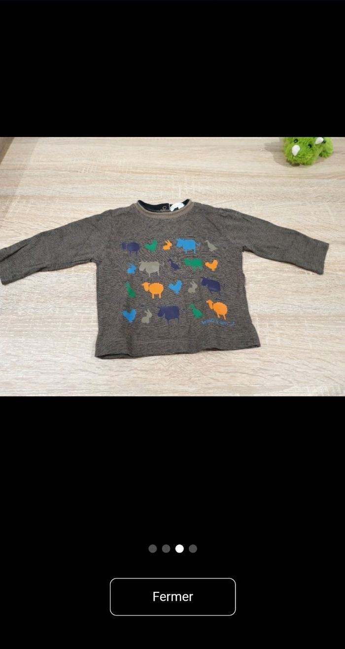 T-shirts garçon 6mois - photo numéro 4