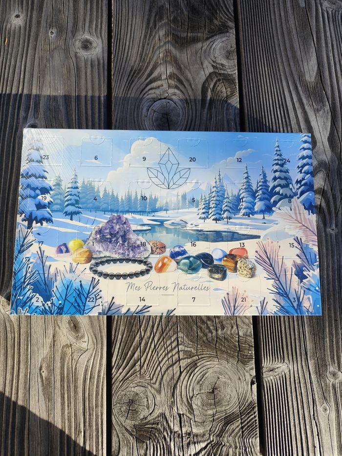 Calendrier de l'avent original, pierre naturelle et bracelet - photo numéro 2