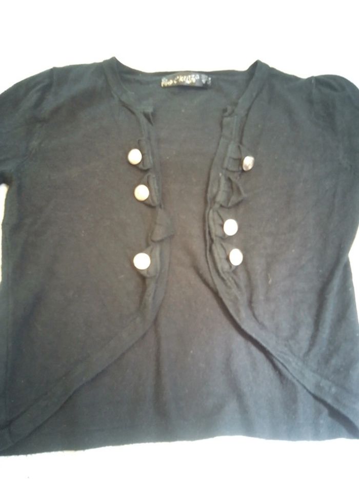Gilet femme  noir style officier - photo numéro 3