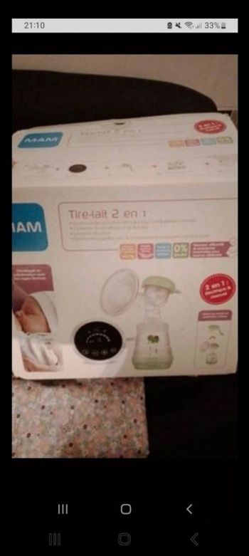 Tire lait électrique 2 en 1 MAM + accessoires