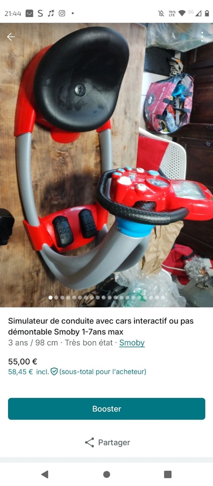 Simulateur cars interactif complet 2-6 ans