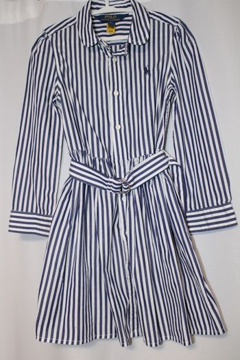Robe chemise ceinturé marin