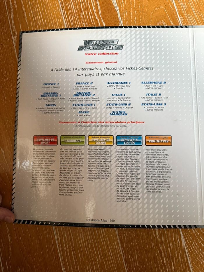 Classeur voitures exception collection atlas - photo numéro 2
