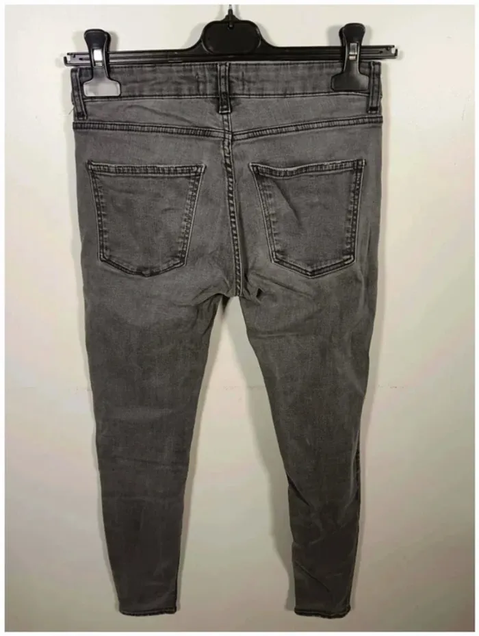 C20 jeans gris Zara 34 - photo numéro 2