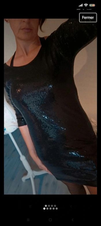 Robe de soiree, t 38, brillante