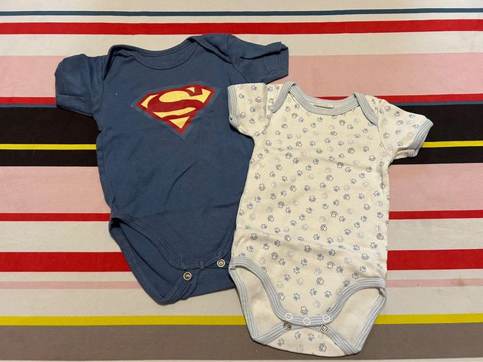 Lot 9 bodies manche courte 3 mois - photo numéro 4