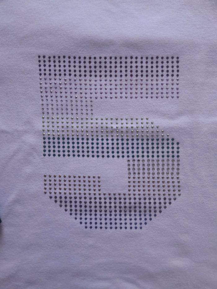 Sonia Rykiel tee shirt 5 strass couture à l envers très bon état - photo numéro 4