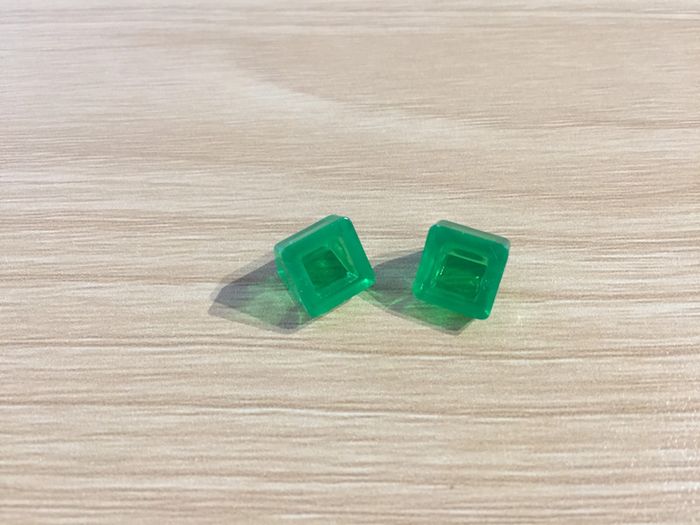 Lot x2 maisons verte pièce détachée jeu de société Monopoly Millionnaire #A45 - photo numéro 2