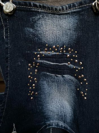 Salopette short en jeans