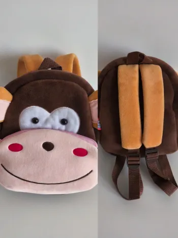 Sac à dos peluche singe très mignon