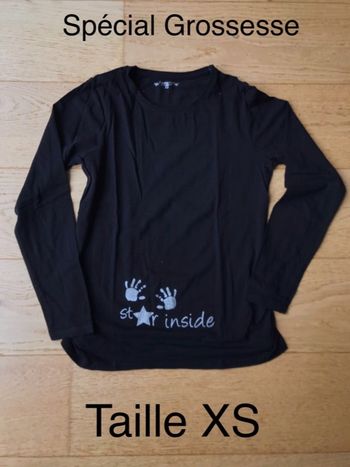 Tee shirt Premaman XS spécial grossesse