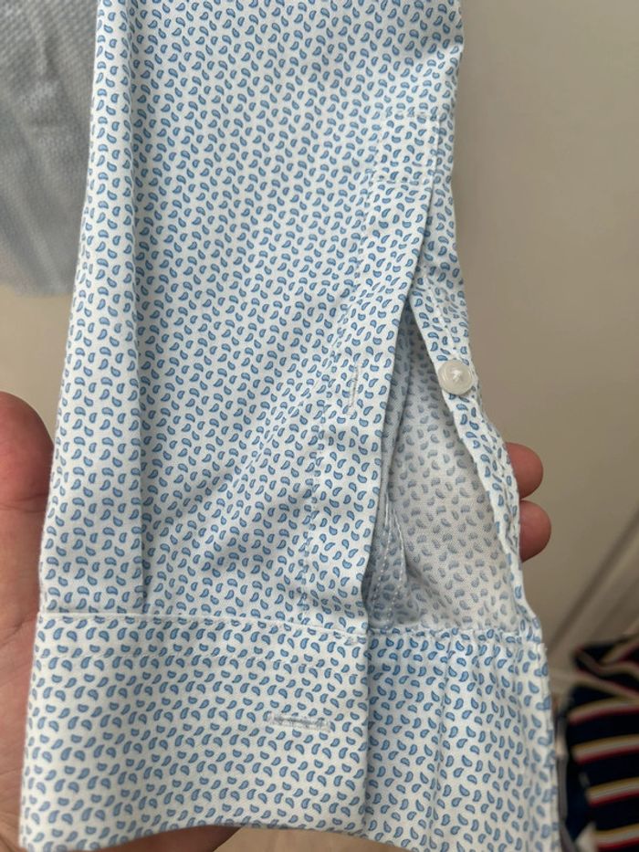 Chemise bleu manches longues en coton Jules - taille M - photo numéro 5