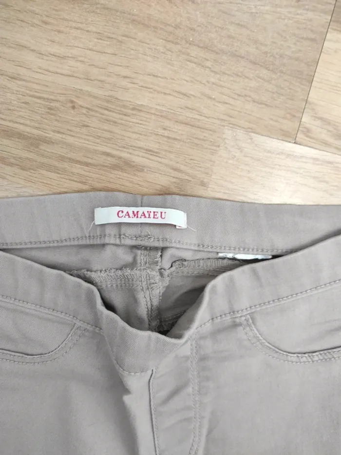 Pantalon beige skinny Camaïeu femme - photo numéro 2