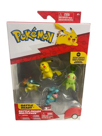 Coffret 4 figurines Pokémon Battle Multi-Pack Jazwares neuf
