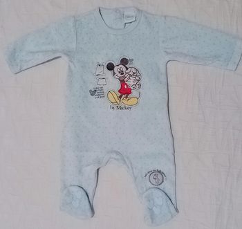 Disney pyjama velours Mickey 3 mois