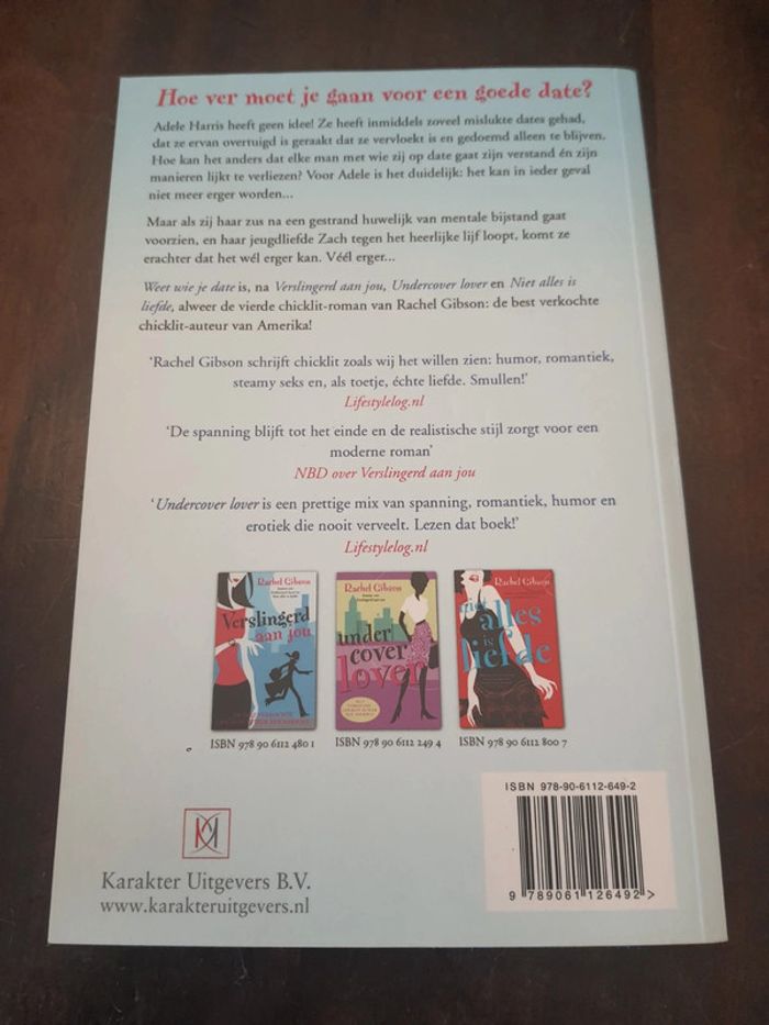 Boek Weet wie je date Rachel Gibson - photo numéro 2