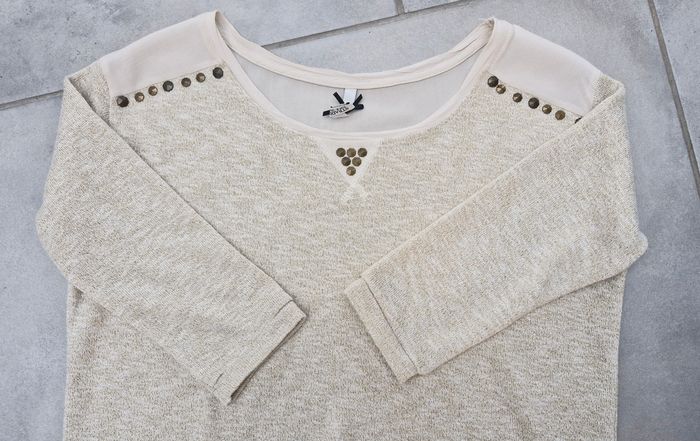 Pull manches 3/4 Stradivarius taille M - photo numéro 4