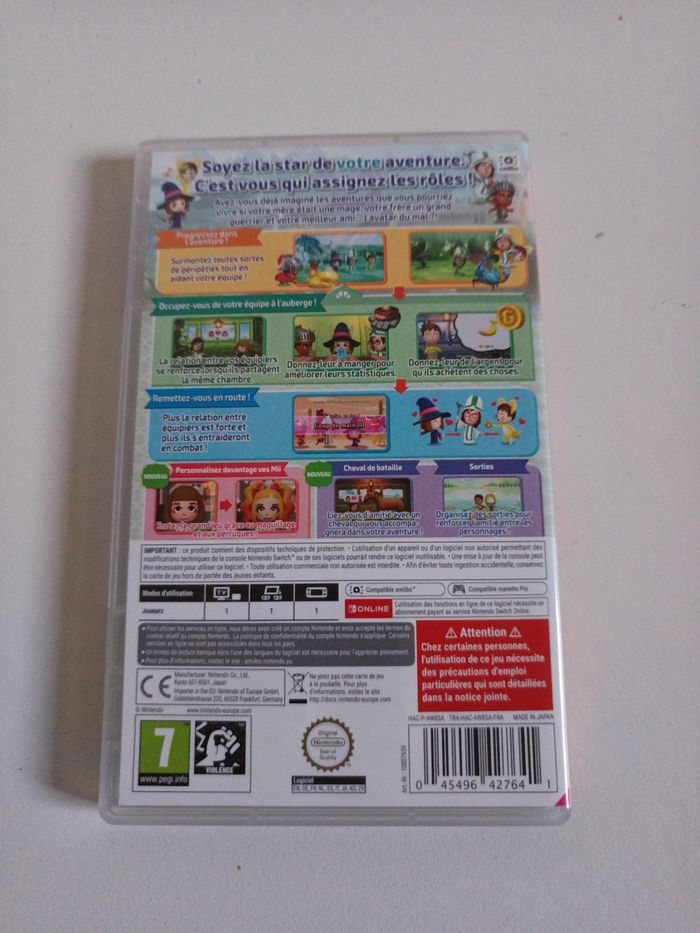 Jeu Switch Miitopia en très bon état - photo numéro 2