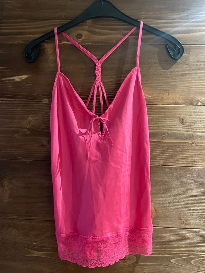 Top de pyjama etam rose fushia