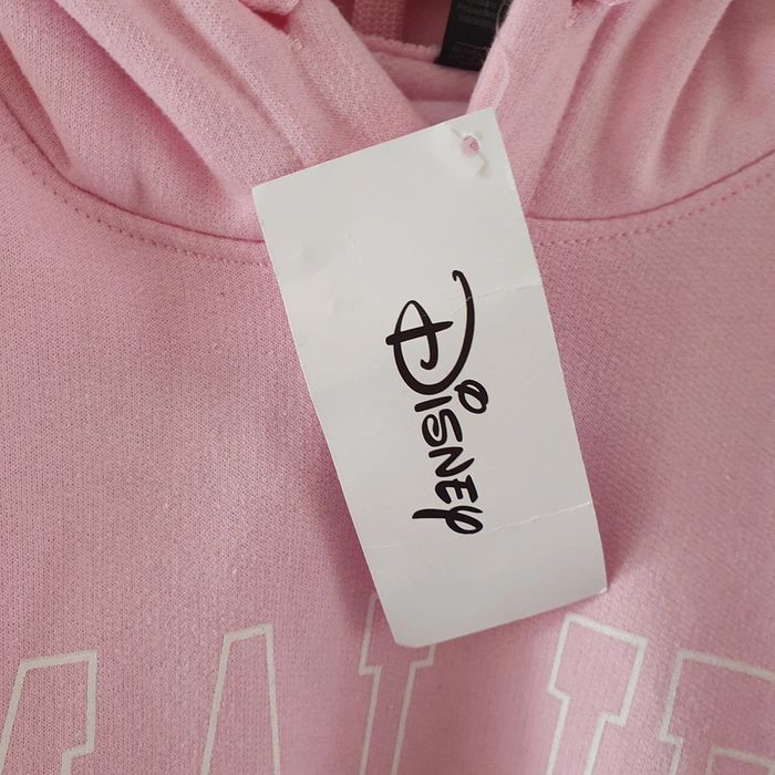 Magnifique Tee-shirt Femme avec capuche Minnie Taille M Couleur rose pâle Disney - photo numéro 3