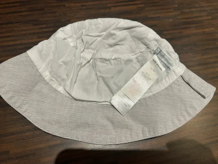 Chapeau forme bob garcon rayé blanc et gris Tutto Piccolo 53cm - photo numéro 7