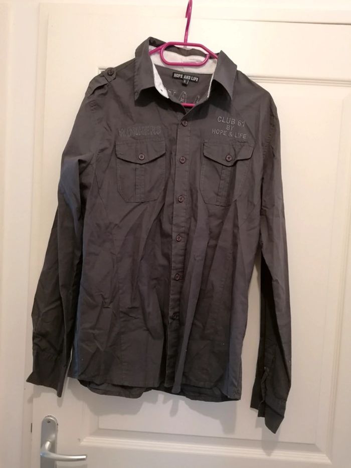 Chemise homme manches longues très bon état taille L - photo numéro 5