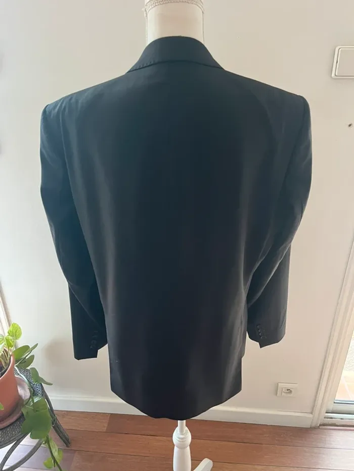 Veste blazer homme chic noire laine taille 52 Kamao - photo numéro 2