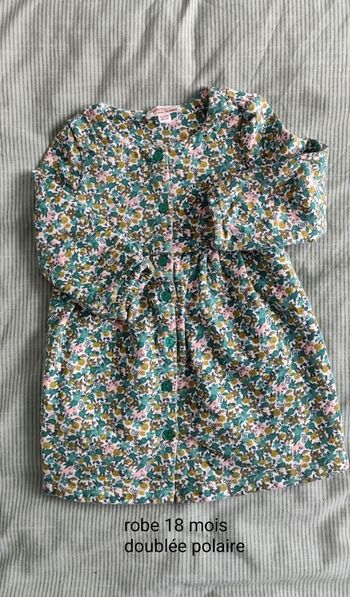 Robe doublée en polaire